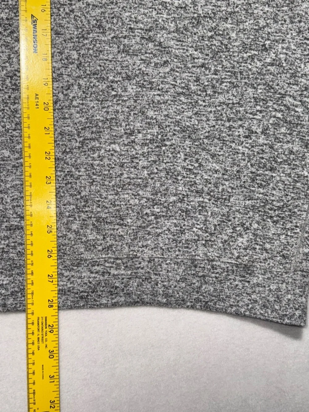 Athleta Gray Marled Crew Long Sleeve Sweatshirt Pullover Women Sz L - Picture 8 of 8